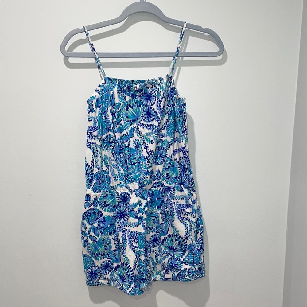 Kids Blue Floral One Piece